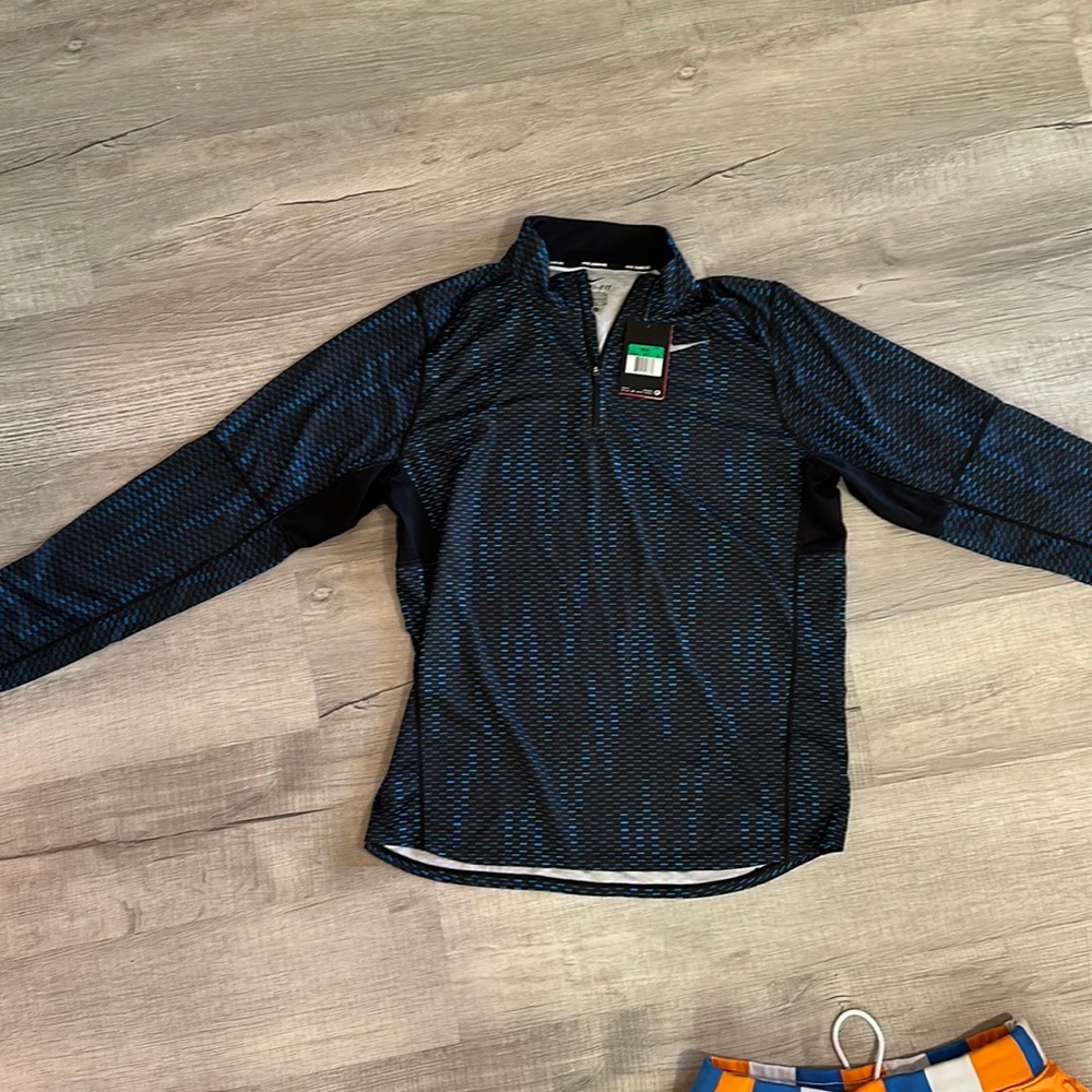 Nike Running Stay Warm Ultra Lightweight 1/4 Zip Pullover Great for Golf too!